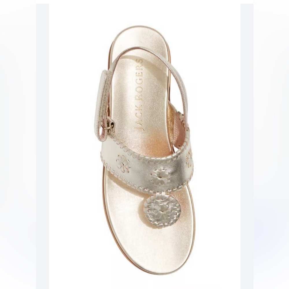 NWT Jack Rogers Gold Sandals Size 9